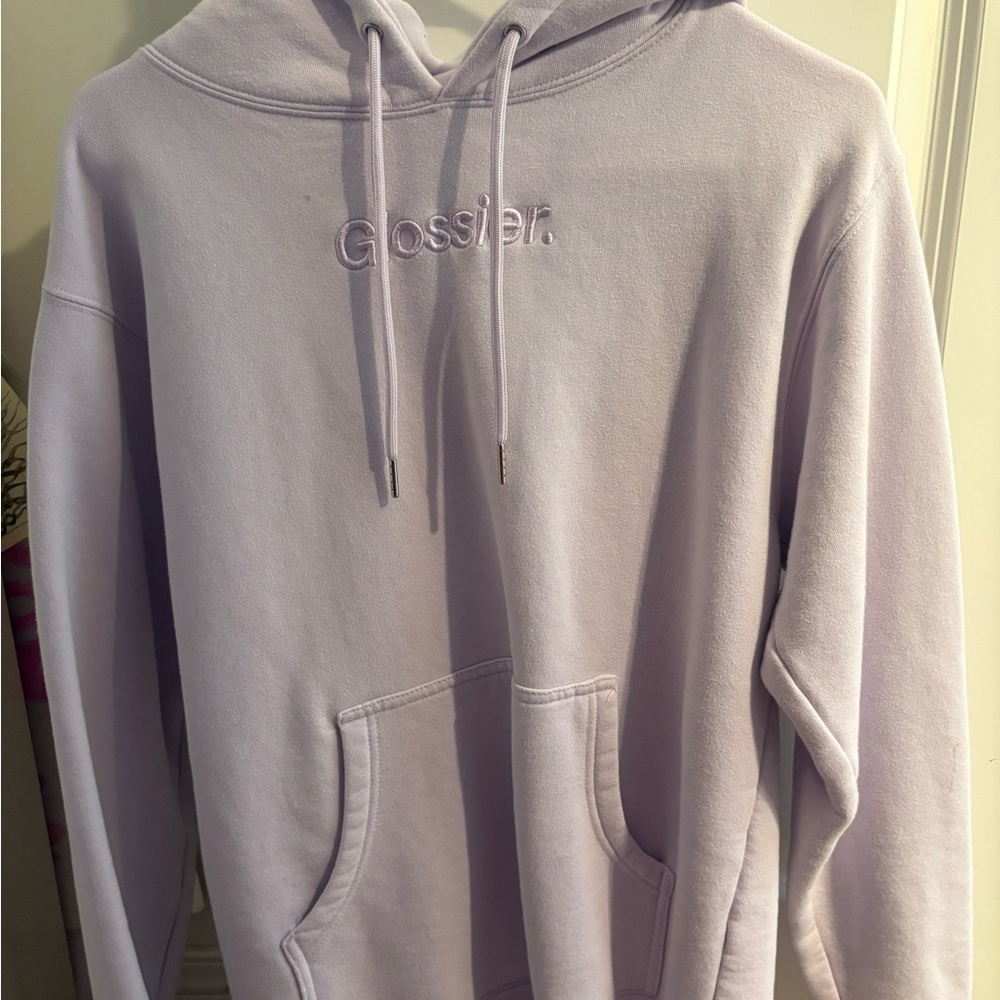 Glossier Light Purple Women’s small hoodie
